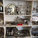 Silver serving pieces.  Many more silver items throughout the store